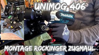 Einbau des Rockinger Zugmaul 227 nach der Überholung  How to make Pulling mouth Unimog 406 [upl. by Kean645]