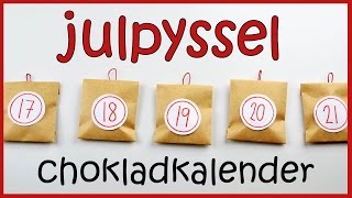 julpyssel  enkel chokladkalender [upl. by Xineohp]