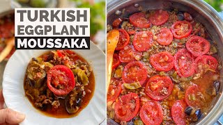 Turkish Eggplant Moussaka quotPatlıcan Oturtma  Musakkaquot [upl. by Rainie]