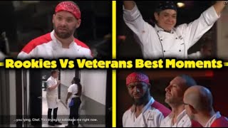 Top 5 Best And Most Iconic Moments From Hells Kitchen Rookies Vs Veterans [upl. by Vivica]