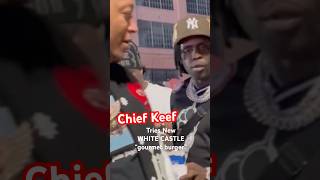 Chief Keef  tries WhiteCastle’s New gourmet burger at Chainfest in LA [upl. by Jared]