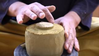 How to make a raku chawan  Comment créer un bol raku  楽茶碗製作過程 [upl. by Ymrej]