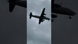 Everts Air Cargo DC6 landing in Fairbanks shorts planespotting fairbanks alaska [upl. by Tremayne]