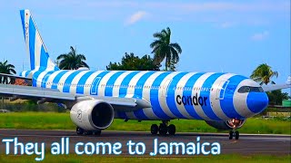 Jamaican winter 💥 airplane spotting Montego Bay Jamaica [upl. by Leuname]