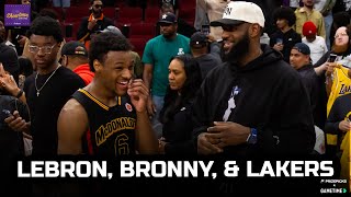 Lakers Legend Predictions for Bronny amp LeBron in LA [upl. by Kalman]