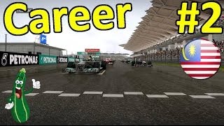 F1 2013 Career Mode Part 2 Malaysia HRT CC [upl. by Aremmat]