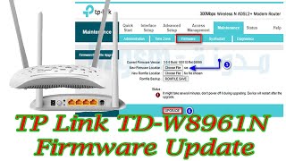 TPLink TDW8961N Modem Firmware Update V4  KMS Studio [upl. by Iloj18]