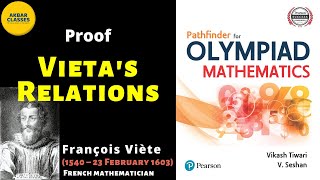 Vietas Relations  Polynomials  Pathfinder for OLYMPIAD MATHEMATICS [upl. by Airamanna]