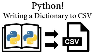 Python Writing a Dictionary to CSV [upl. by Ybbil]