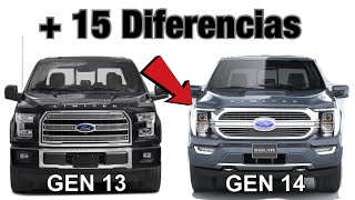 Los 15 Cambios más Notables entre la generación 13 y 14 de la Ford F150 Lobo 2017 vs 2021 [upl. by Santos]