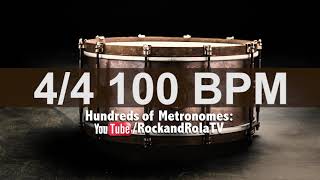 🔴 100 BPM Snare Metronome [upl. by Gabel520]