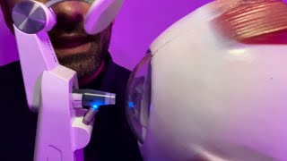 ASMR Explaining Ocular Tests Perkins Tonometer with role play [upl. by Andreana]