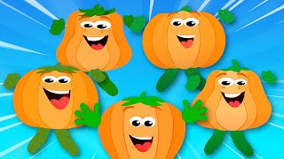 Five Little Pumpkins Jumping On The Bed Song for Children by The Five Little Show [upl. by Tnilk]