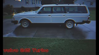 3in turbo back exhaust sound Volvo 240 [upl. by Coh670]