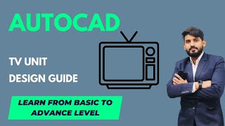 How to Design TV Unit In Autocad TV Unit Design In Autocad  Autocad TV Unit Design  Class1 [upl. by Cynthea]