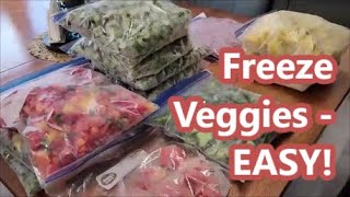 How To Freeze Fresh Veggies The Easiest Method [upl. by Zane651]