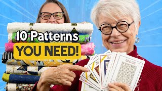 Top 10 MOST POPULAR Quilt Patterns of 2023 [upl. by Linker]