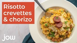 Risotto crevettes amp chorizo [upl. by Kceb]