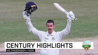 Maddinson mauls Blues in blazing SCG century  Marsh Sheffield Shield 201920 [upl. by Neerol553]