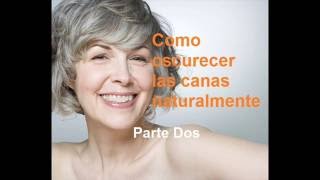 Como oscurecer las canas naturalmente 2 [upl. by Hassi106]