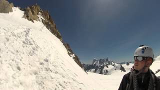 July 2014 Cosmiques Arete Alps Aiguille du Midi ridge [upl. by Hennessy]