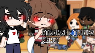 ❤️Stranger things react to each other ❤️  byler mileven  lumaxelmax gachastranger things 4 [upl. by Jaquith383]