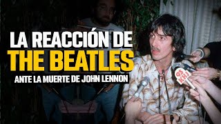 La reacción de The Beatles ante la muerte de John Lennon [upl. by Valentina]