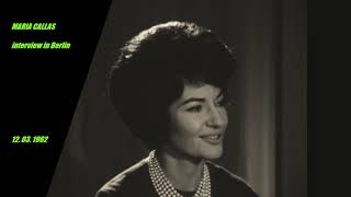 MARIA CALLAS  interview in München 1962 March 12th [upl. by Nidorf158]