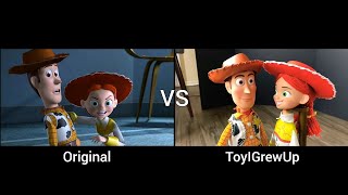 Toy Story 2  quotWoody meets The Roundup Gangquot Part 2 Scene Comparisons [upl. by Rabkin]