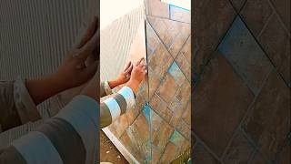 تركيب ceramic بورسلين السيراميك tileinstallation tile [upl. by Eyot]