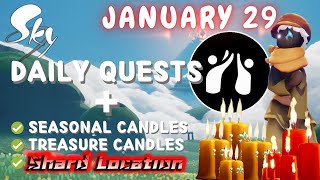 👏Sky Daily Quests  Shard Location Today  January 29  Daylight Prairie [upl. by Torruella855]