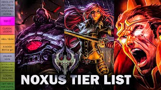 💎 LEAGUE OF LEGENDS TIER LIST NOXUS 💎 [upl. by Liz]