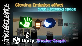 Unity How to create Shader Graph  Adjustable Emission  Glow flickering effect HDRP version [upl. by Fulbert545]