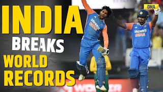 IND Vs SA Highlights India Breaks Multiple World Records In 4th T20 I Sanju Samson I Tilak Varma [upl. by Domel]