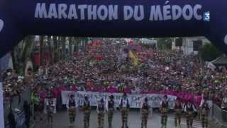 Images du départ du marathon du Médoc [upl. by Melquist297]