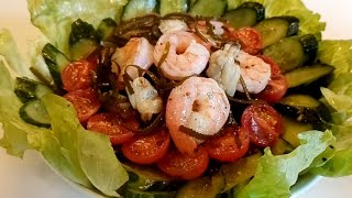 Seafood amp Seaweed Salad With Italian Dressing Recipe [upl. by Araet]