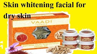 BestFacialkitforDrySkin  Vaadi herbal saffron skin whitening facial kit review bestfacial [upl. by Anaujd]