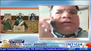 La única salida posible a la crisis es que Maduro “renuncie” político ‘El Gato’ Briceño a NTN24 [upl. by Ettesoj]