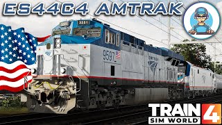 Rescuing Amtrak Passenger Train In ES44C4 Amtrak Custom Livery [upl. by Edmonds830]