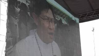 Cardinal Tagle Sings Catholic Song in Million People March [upl. by Garwood]