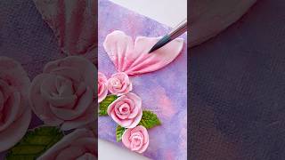 Canvas Painting with clay  Clay Art painting art shorts [upl. by Sheridan]