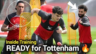 LIVERPOOL INSIDE TRAINING  All eyes on Tottenham the squad is Fully focused fit amp Ready ✅ [upl. by Eatnoled]