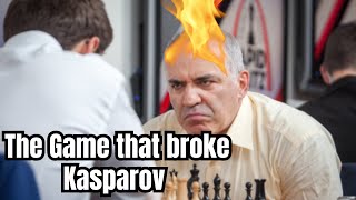 the game that made Kasparov SMASH the clock as hard as he could [upl. by Nylacaj372]