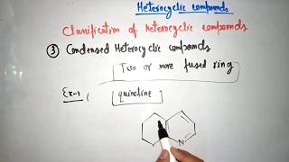 Heterocyclic compounds  introduction amp classification [upl. by Nichola]