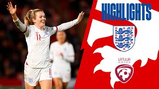 England 200 Latvia  Record Breaking Lionesses Hit TWENTY Past Latvia  Highlights [upl. by Shewchuk]