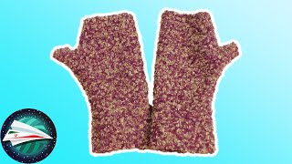 Aprende a COSER guantes sin dedos con restos de tela  Costura en 5 minutos muy fácil  DIY [upl. by Anifesoj]