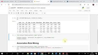 Data Science using Python  Association Rule Mining Demo using mlxtend [upl. by Ezalb]