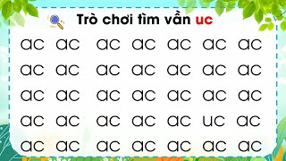 Học Vần UC  Dạy Trẻ Học Vần Qua Trò Chơi Nhanh Thuộc Nhất Nguyễn Thị Lan Anh [upl. by Aehsan]