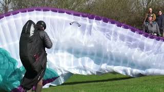 Paraglider Battles with TakeOff 🛫 [upl. by Ahtnicaj]