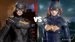 Batgirl Gotham Knights Combat vs Batgirl Arkham Knight Combat Arkham Knight vs Gotham Knights [upl. by Eenaj]